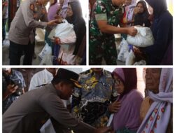 Berkah Ramadhan, Kapolres Lampung Tengah Bagi Bagi Sembako Untuk Warga Membutuhkan