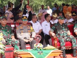 Kapolres Lampung Tengah Hadiri Upacara Penutupan TNI Manunggal Membangun Desa Ke-119 T.A 2024