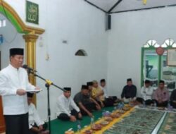 Bupati Lampura bersama forkopimda Lampura melakukan safari Ramadhan 1445 H,d papan Rejo ,Abung timur