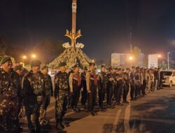 Antisipasi Gangguan Kamtibmas di Bulan Ramadhan, Polres Lampung Utara Gelar Patroli Gabungan