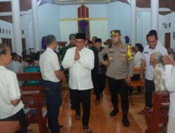 Pastikan Perayaan Paskah Berjalan Aman, Kapolres Lampung Utara Bersama Forkopimda Cek Langsung Pengamanan Gereja