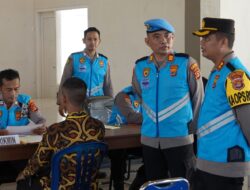 Kapolres Lampung Tengah Meninjau Langsung Pelaksanaan Rikmin Awal Penerimaan Calon Anggota Polri T.A 2024