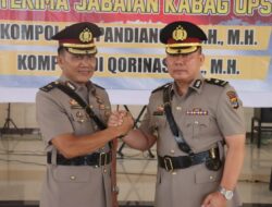 Kapolres Pimpin Langsung Upacara Sertijab Kabag Ops Polres Lampung Tengah