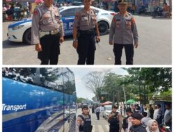 Pastikan Aman Kondusif, Polres Lampung Tengah Amankan Pemberangkatan Jamaah Haji 1445 H / 2024 M