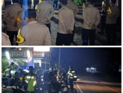 Ciptakan Sitkamtibmas Aman Kondusif, Polres Lampung Tengah dan Jajaran Gelar Patroli Skala Besar