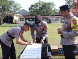 Polres Way Kanan Gelar Upacara Pelantikan Wakapolres, Kabagren, Kabag SDM, Kasikum Hingga Sertijab Kabagops, Kasatbinmas dan Kapolsek