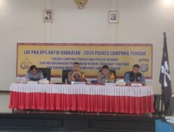 Wakapolres Lampung Tengah Pimpin Lat Pra Ops Antik Krakatau 2024