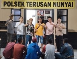 Asik Berjudi, 5 Pelaku Diamankan Polsek Terusan Nunyai