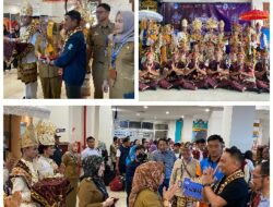 PENYAMBUTAN 37 KONTINGEN PROVINSI INDONESIA, PESERTA LOMBA KOMPETENSI SISWA SMK TINGKAT NASIONAL OLEH SMK NEGERI 1 BUAY BAHUGA, KABUPATEN WAY KANAN.