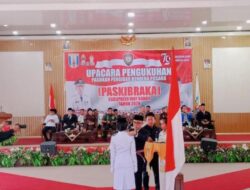 Kukuhkan Paskibraka Kabupaten Way Kanan 2024, Bupati Raden Adipati Beri Pesan Ini