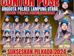 Polres Lampung Utara Melarang Personelnya Berpose Dengan Jari di Tahun Pilkada 2024