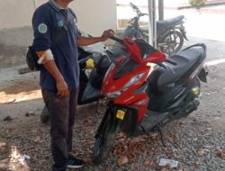 Bahagia Hernadi Karena Motornya yang Dicuri Bisa Diselamatkan Bripka Rico