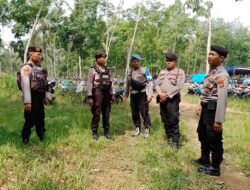 OMP Krakatau 2024, Polres Lampung Tengah Amankan Kegiatan Kampanye Paslon Bupati-Wakil Bupati Nomor Urut 1