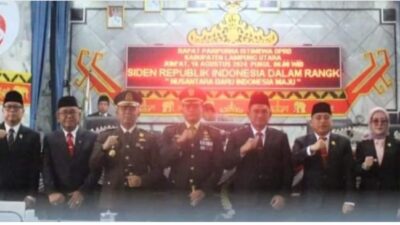 DPRD Lampung Utara Gelar Paripurna HUT RI Ke-79 Tahun 2024