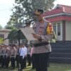 Polres Way Kanan Gelar Upacara Sertijab Kasatresnarkoba, Kasipropam dan Kapolsek.