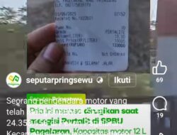 Diduga Terjadi Kecurangan, Tangki Motor Hanya 12 Liter Namun Terisi 13 Liter di SPBU Pagelaran