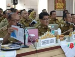 BUPATI DAN WAKIL BUPATI LAMPUNG UTARA IKUTI RAPAT KOORDINASI PROGRAM PEMBERANTASAN KORUPSI TAHUN 2025