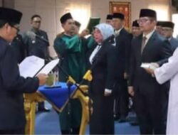 Bupati Dr. Ir. H. Hamartoni Ahadis, M.Si. Lantik 17 Pejabat Pimpinan Tinggi Pratama Pemkab Lampung Utara