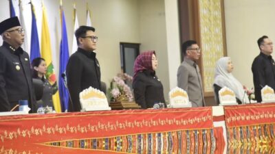 DPRD Provinsi Lampung Menggelar Rapat Paripurna dalam Rangka Penyampaian Propemperda Provinsi Lampung Tahun 2026