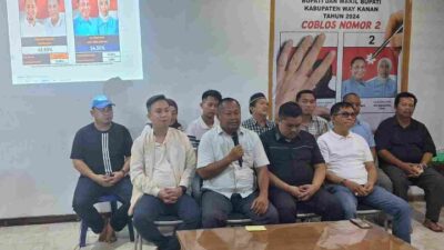 Pasangan Calon Bupati Way Kanan Periode Tahun 2025-2030 Ali Rahman – Ayu Asalasiyah Menang