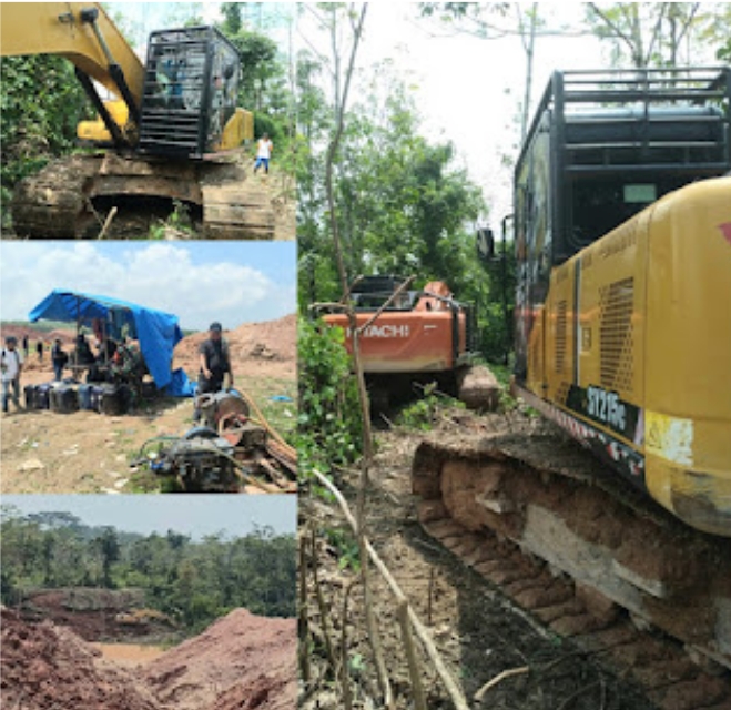 Kinerja Polres Way Kanan dipertanyakan atas hilangnya 5 Unit Excavator,5;Unit Mesin Penyedot Emas dan Puluhan Drijen Solar Barang bukti Hasil Yemuan Tokoh Masyarakat Blambangan Umpu dilokasi PTPN 1 Regional 7 Bapu