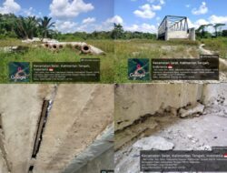 Proyek Pekerjaan Pembangunan Jembatan Sei STI Tahun Anggaran 2025 Kini Menjadi Bahan Perbincangan Sejumlah Publik