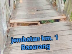 Miris ! Kondisi Jembatan Km 1 Basarang di Keluhkan Warga