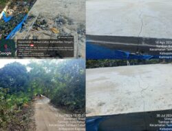 Paket Proyek Peningkatan Jalan Inspeksi di Desa Tamban Makmur TA 2026 Diduga Dikerjakan Asal Jadi